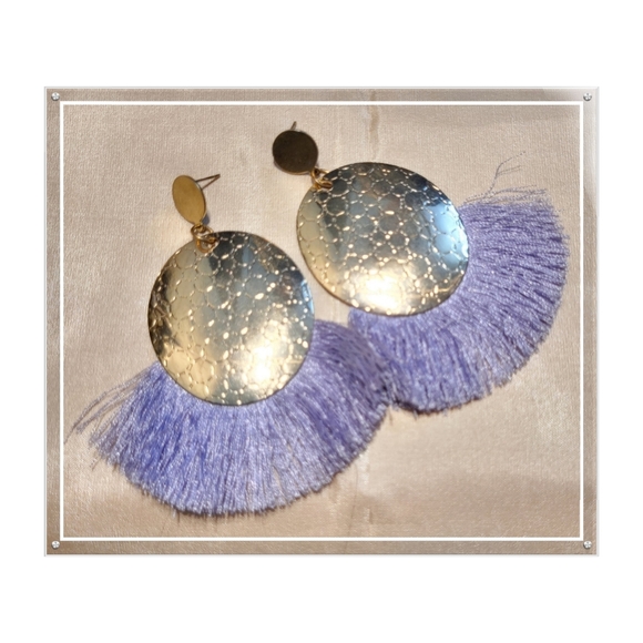 Jewelry - Lilac Tassel Earrings